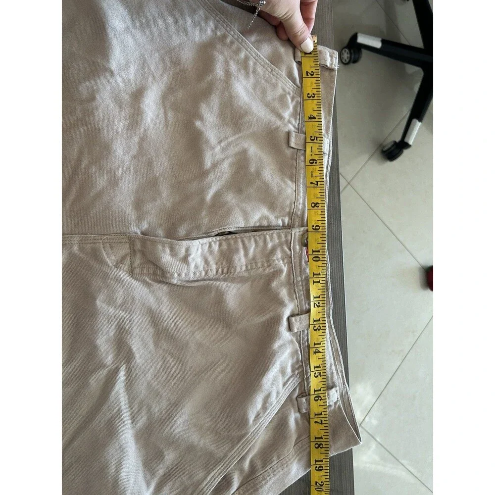 vtg North Face Shorts Mens Beige Hiking Climbing Outdoor Cargo Size 36/8